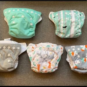 5 Thirsties Newborn Cloth Diapers